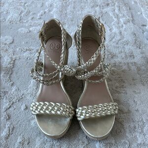 Tory Burch Women's Metallic Braided Sandals